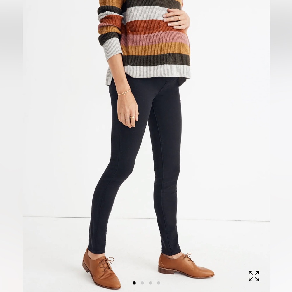 Madewell Black Maternity Skinny Jeans